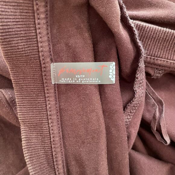 Free People Movement Hot Shot Tee Romper Brown Size XS - Picture 9 of 11